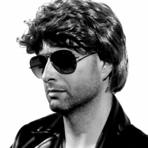 James as George Michael and Wham!